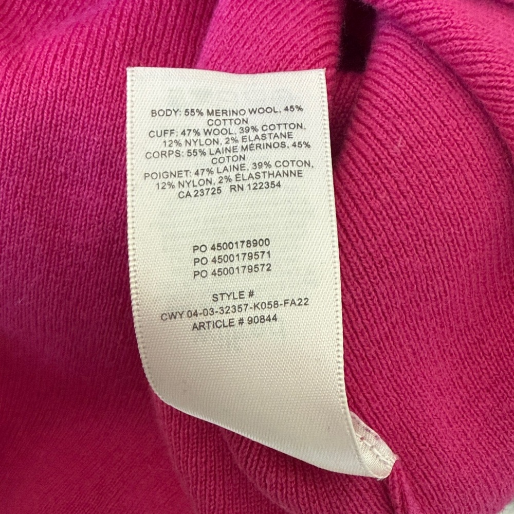Aritzia Wilfred Bright Pink Cowl Neck Sweater - Picture 3 of 3